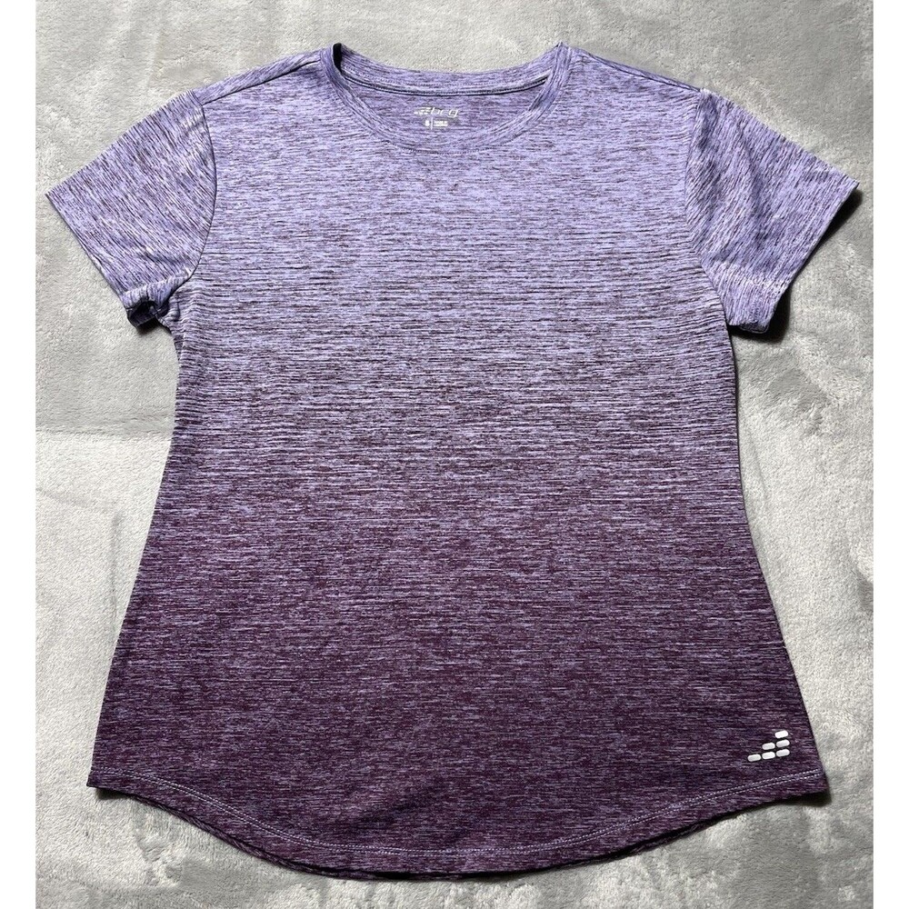 BCG Multi Shaded Purple Activewear Workout T Shirt Women’s Small Fitness Gym